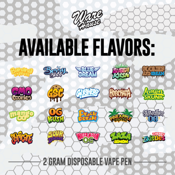 WARE-HAUSE-2G-Disposable-Flavors
