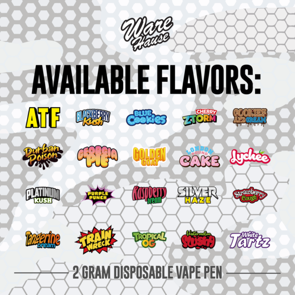 WARE-HAUSE-2G-Disposable-Flavors
