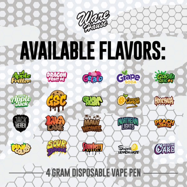 WARE-HAUSE-4G-Disposable-Flavors